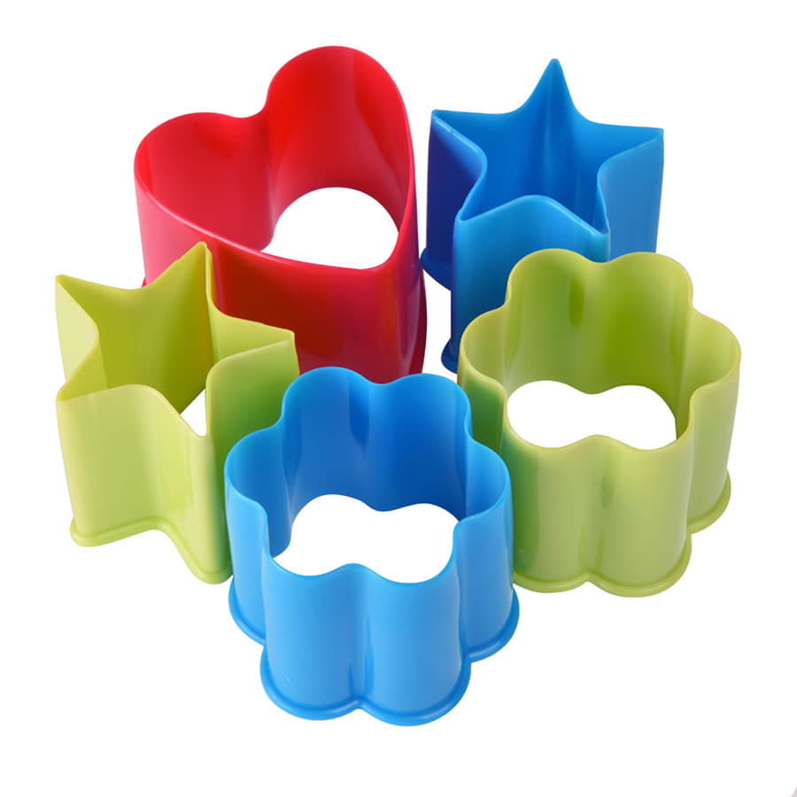 Формочки для печенья KENZZO (5 шт) в коробке,  пластик, разные цвета-4