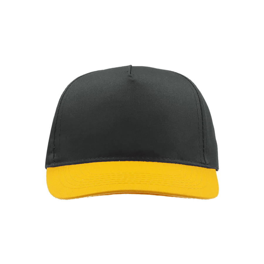 Бейсболка START FIVE, 5 клиньев, застежка на липучке, темно-синий, желтый-4