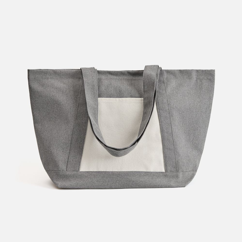 Шопер Shophop, серый с неокрашенным-1