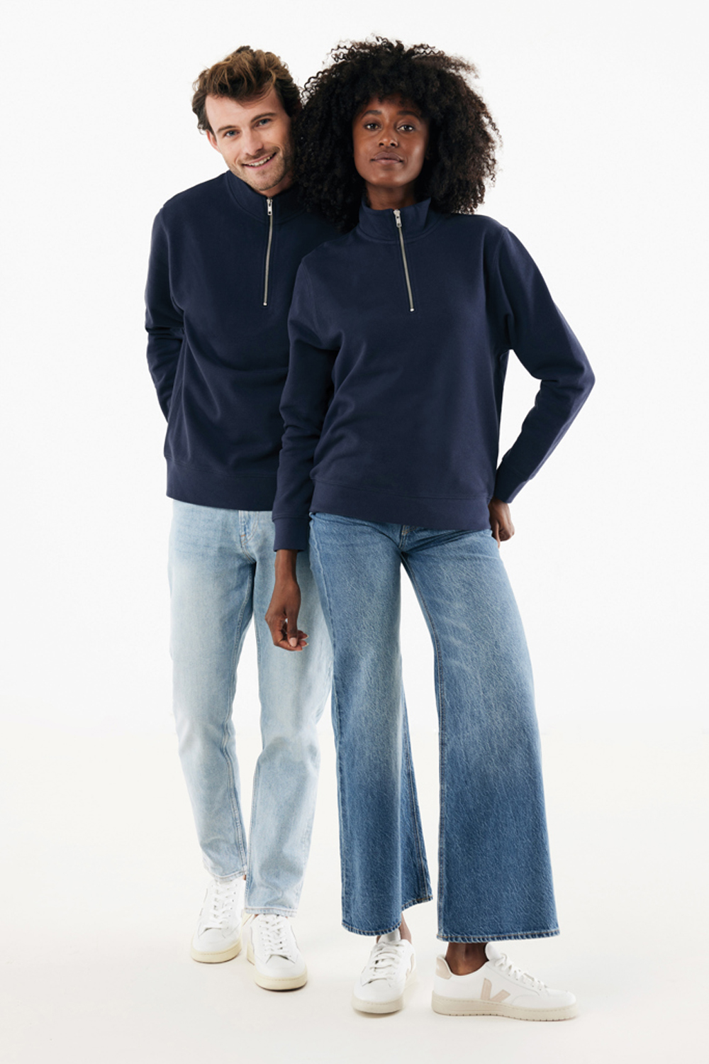 Свитшот на молнии Iqoniq Elgon из переработанного хлопка, 300 г/м²-16