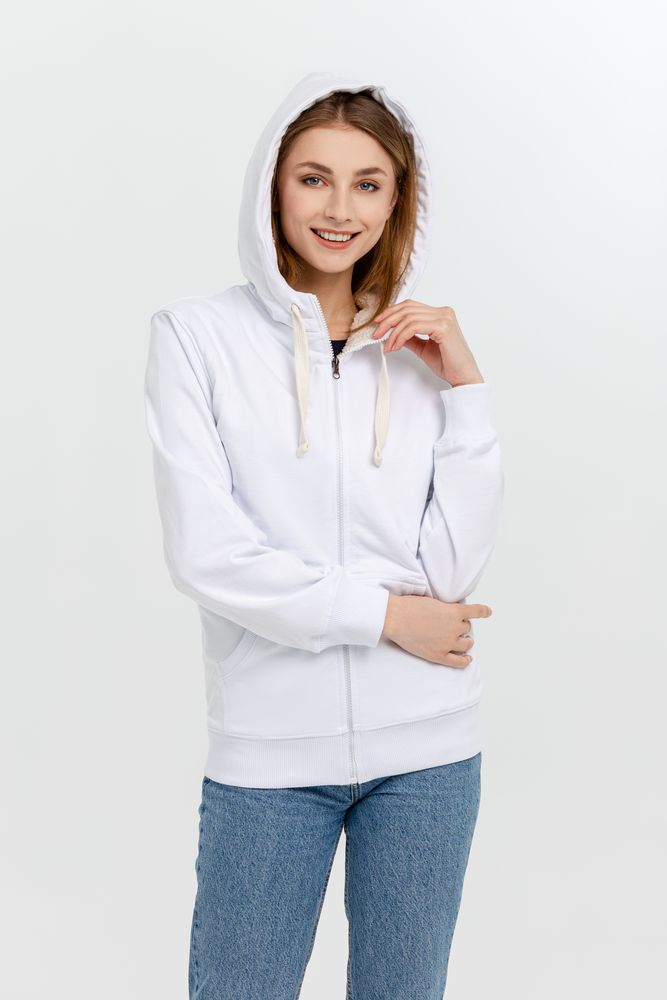 Толстовка на молнии Kulonga Sherpa, белая-0