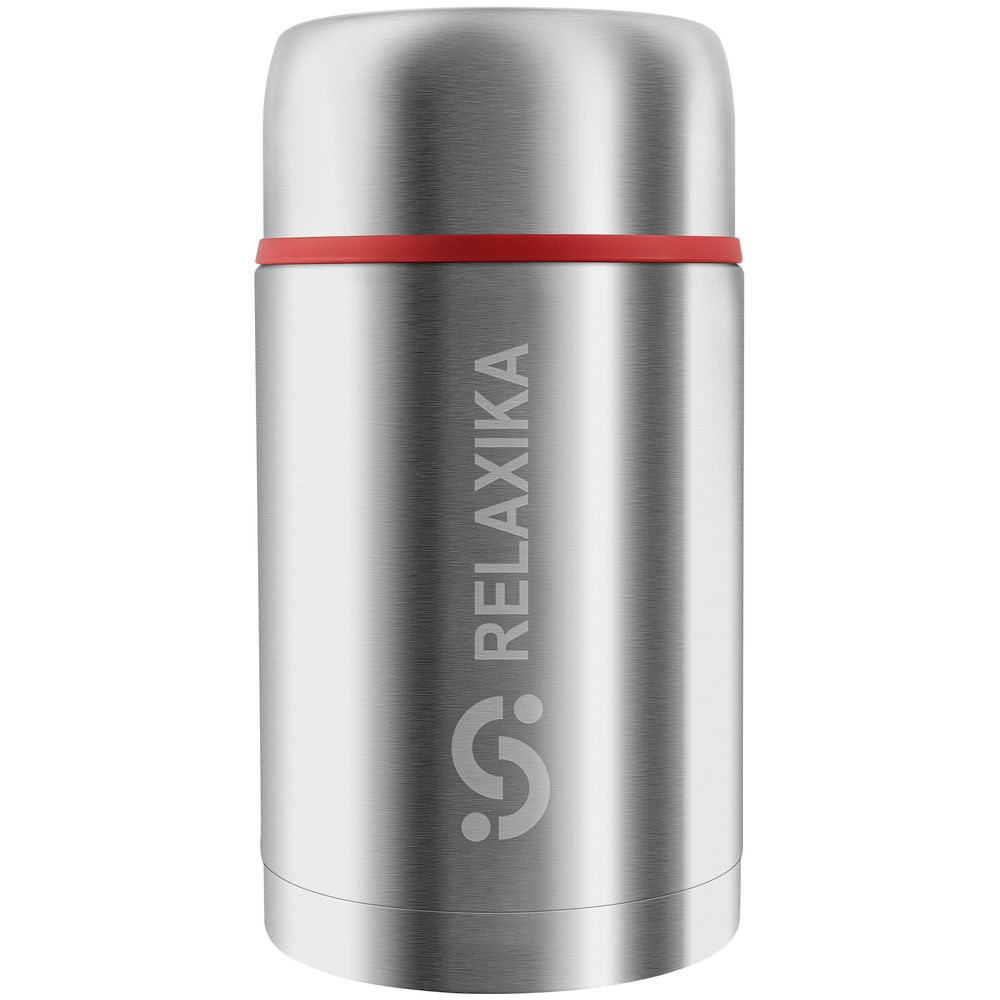 Термос для еды Relaxika 1000, в чехле, стальной-1