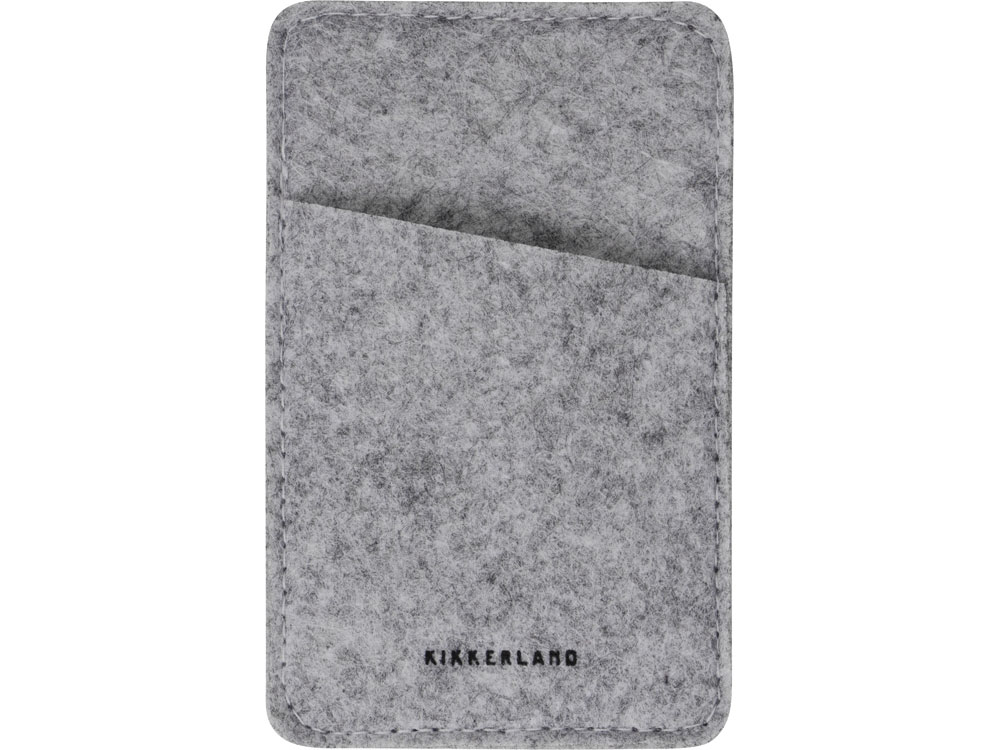 Картхолдер с креплением на телефон Slot, серый-4