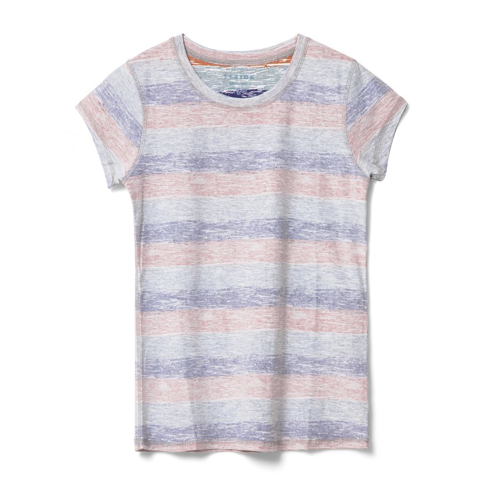 Футболка женская Rayet Lady двусторонняя, оранжевая с фиолетовым-1