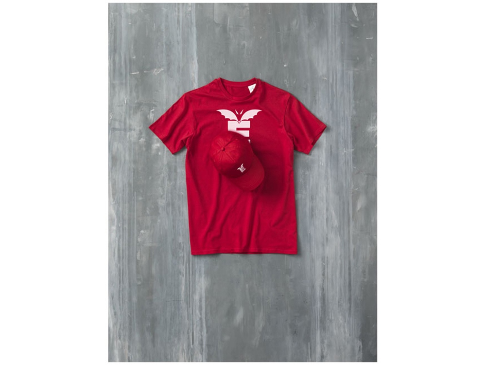 Мужская футболка Heros с коротким рукавом, красный-4