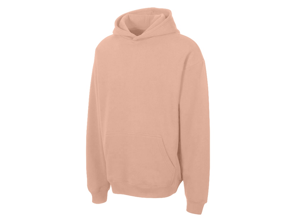 Толстовка с капюшоном оверсайз Berlin унисекс, лосось-6