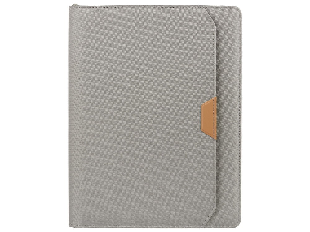 Портфолио А4 из RPET на молнии Harvey, 40 л FSC бумаги, серый-8