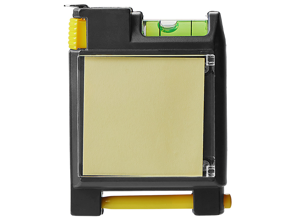 Рулетка на 2 м с уровнем и блоком для записей Nerd-6