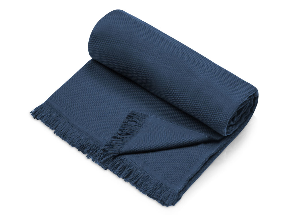 Плед Lina133x180 см., 100% хлопок, синий-0