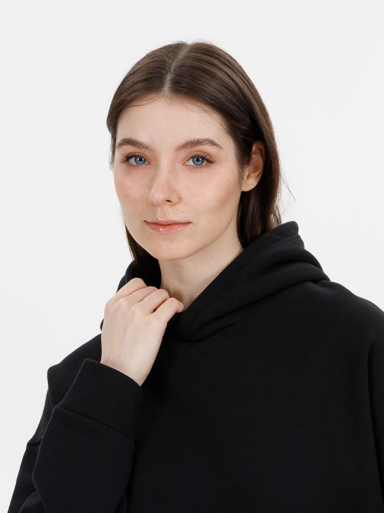 Худи оверсайз унисекс Snuggie, черное-4