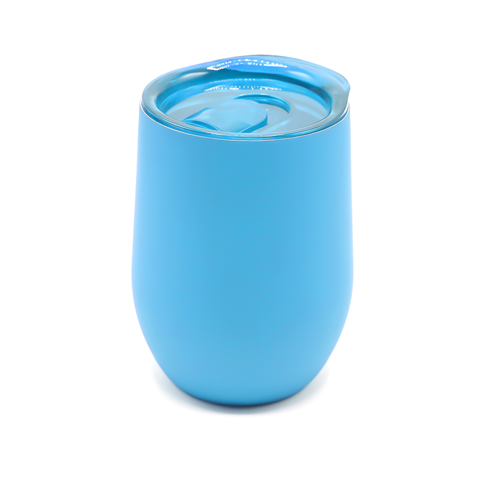 Термокружка с двойной стенкой SOFTO софт-тач, Голубой-0