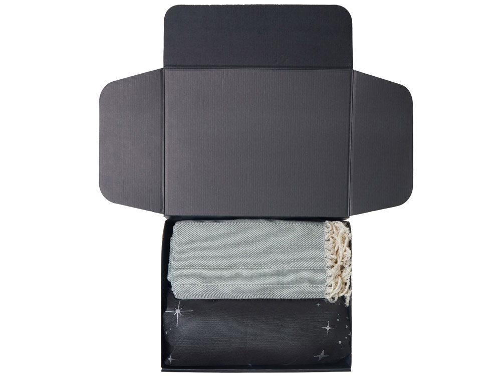 Подарочный набор с пледом, свечой и диффузором-2