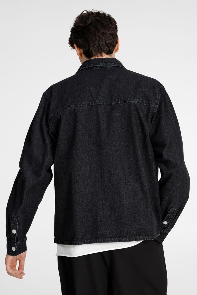 Куртка джинсовая O3, черная-3