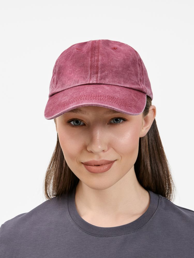 Бейсболка Berwi, бордовая-4