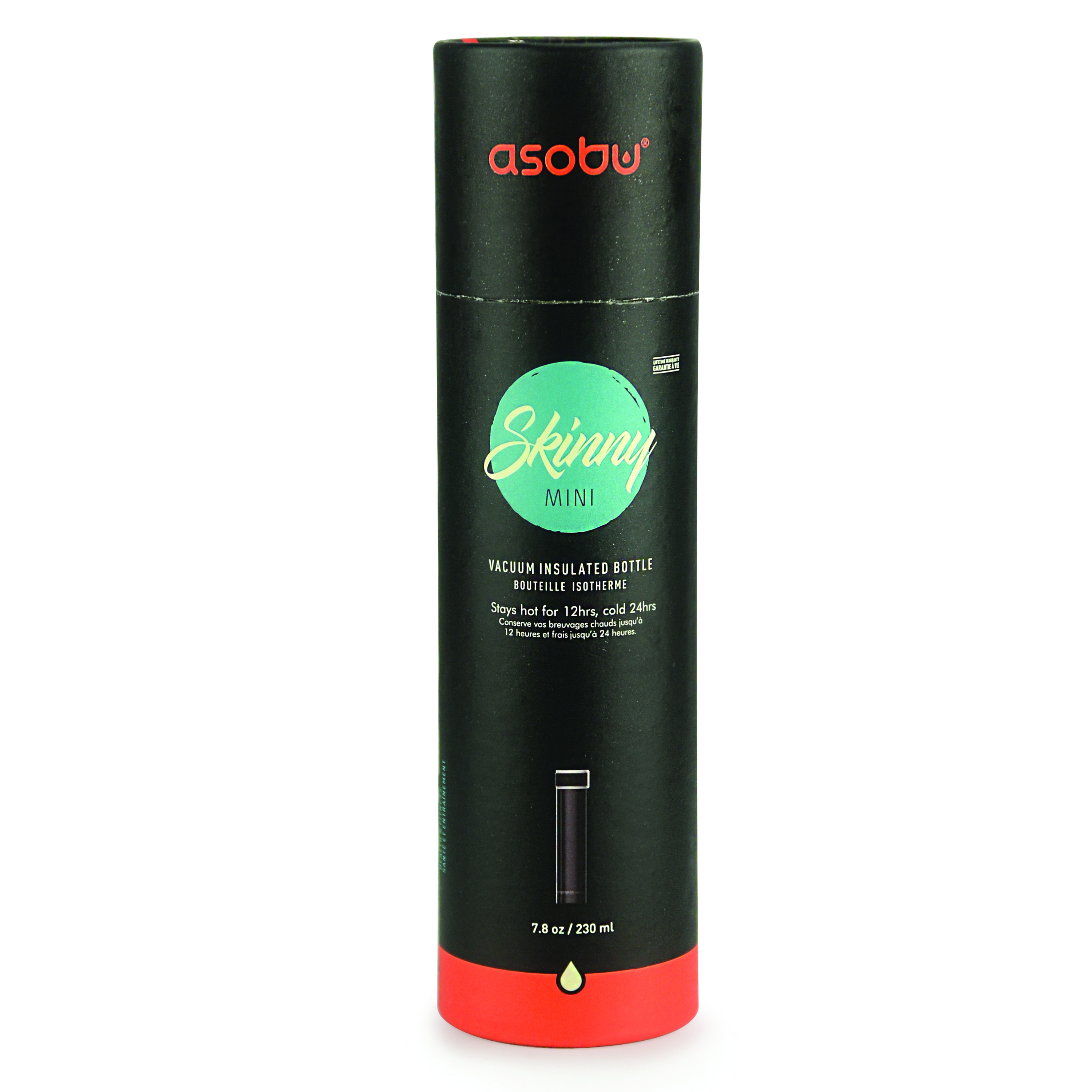 Термос SKINNY MINI, 230 мл, черный-18