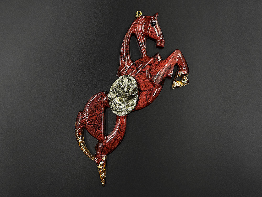 Елочные игрушки (Лошадь).Символы года Гранат-2