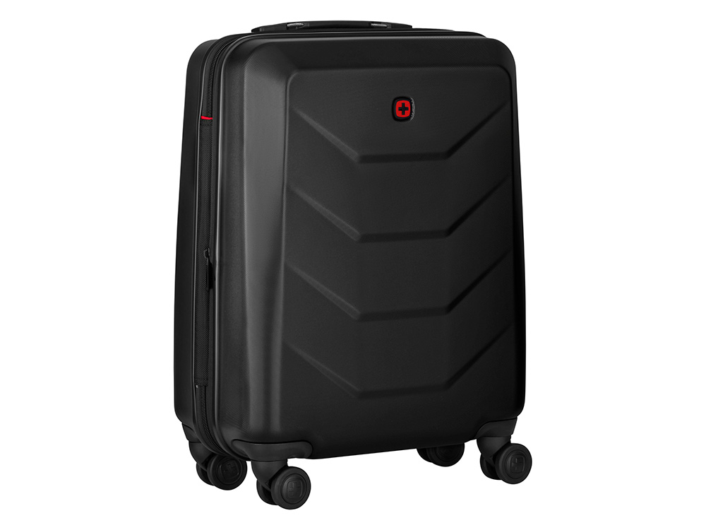 Чемодан WENGER Prymo, чёрный, малый, 40х55х20 см, 36 л, ABS+PC-2