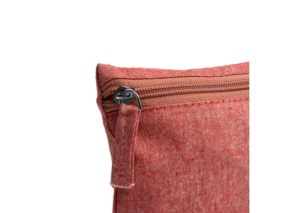 Универсальная косметичка REMO из переработанного хлопка, красный-1