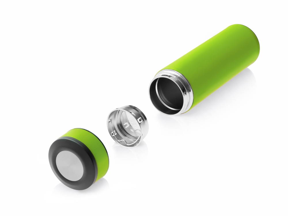 Вакуумный термос Vacuum Flask C1, soft touch, 420мл, зеленое яблоко-3