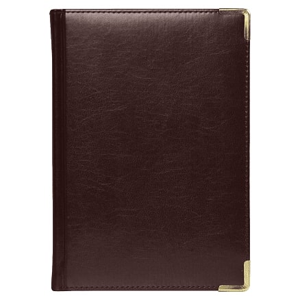 Ежедневник полудатированный Classic Pristine Gold А5, Коричневый / золотой-1
