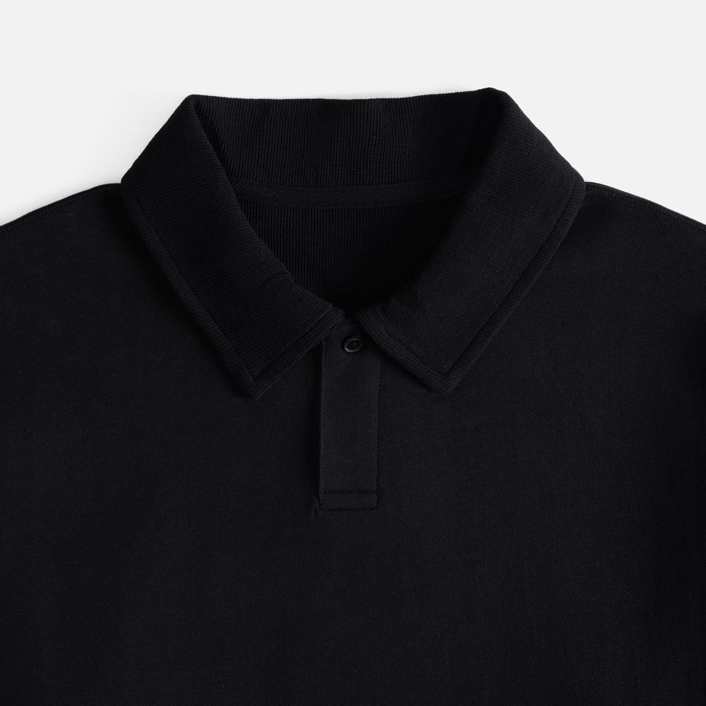 Рубашка поло унисекс Tiimi, черная-2