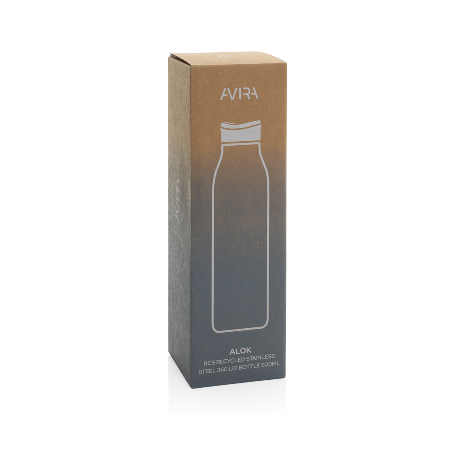 Термобутылка Avira Alok из переработанной стали RCS, 600 мл-3