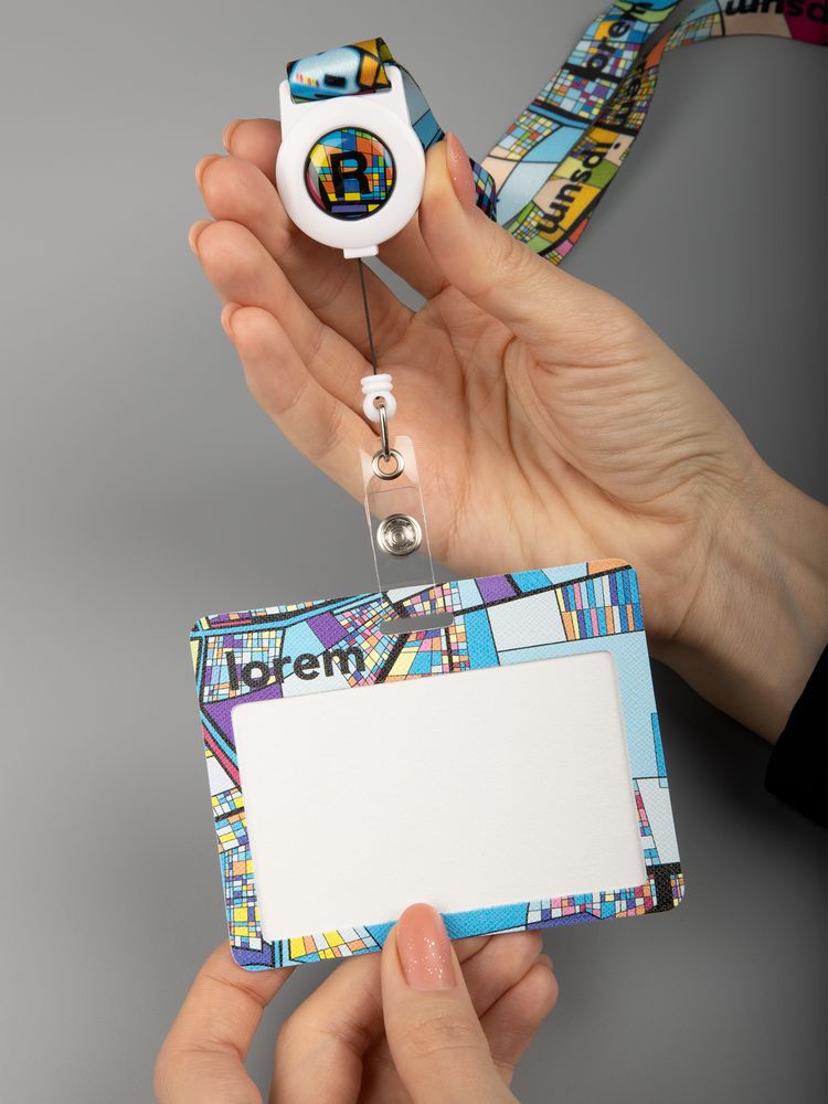 Лента для бейджа с ретрактором TapePrint на заказ-1