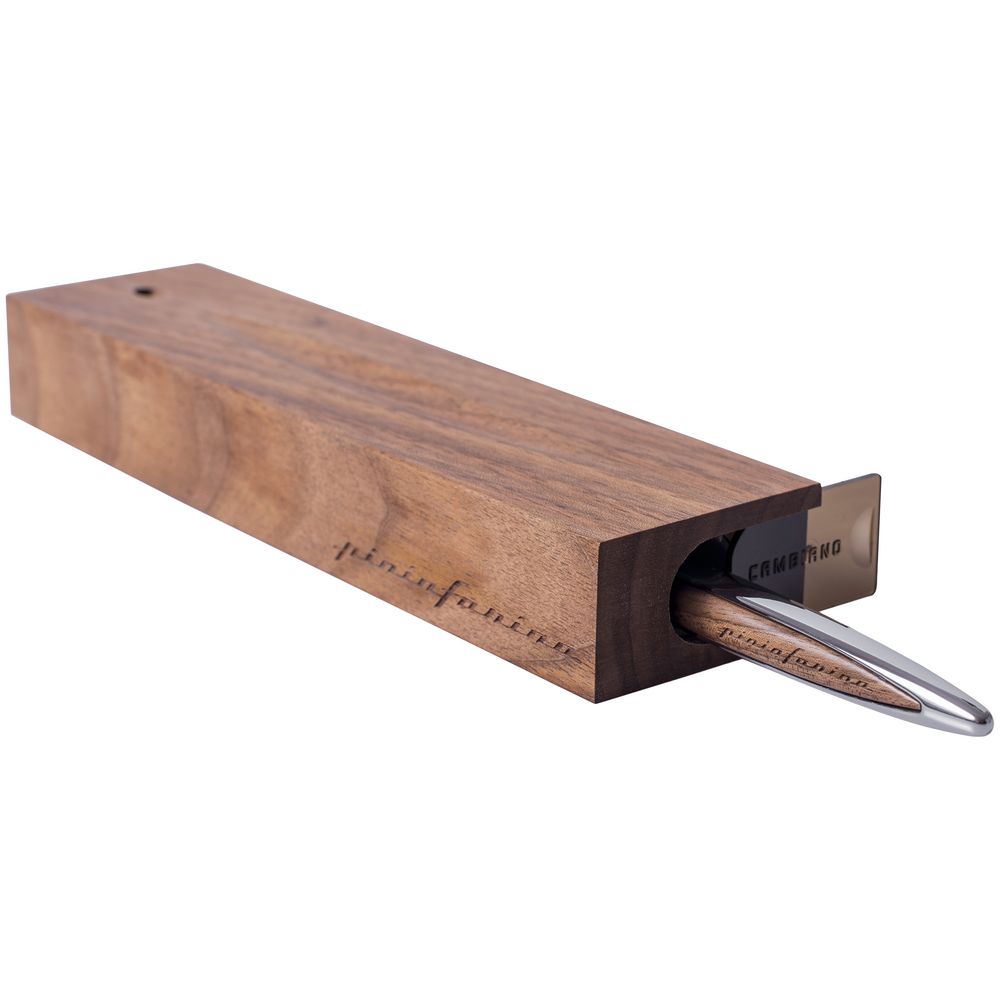 Шариковая ручка Cambiano Shiny Chrome Walnut-4