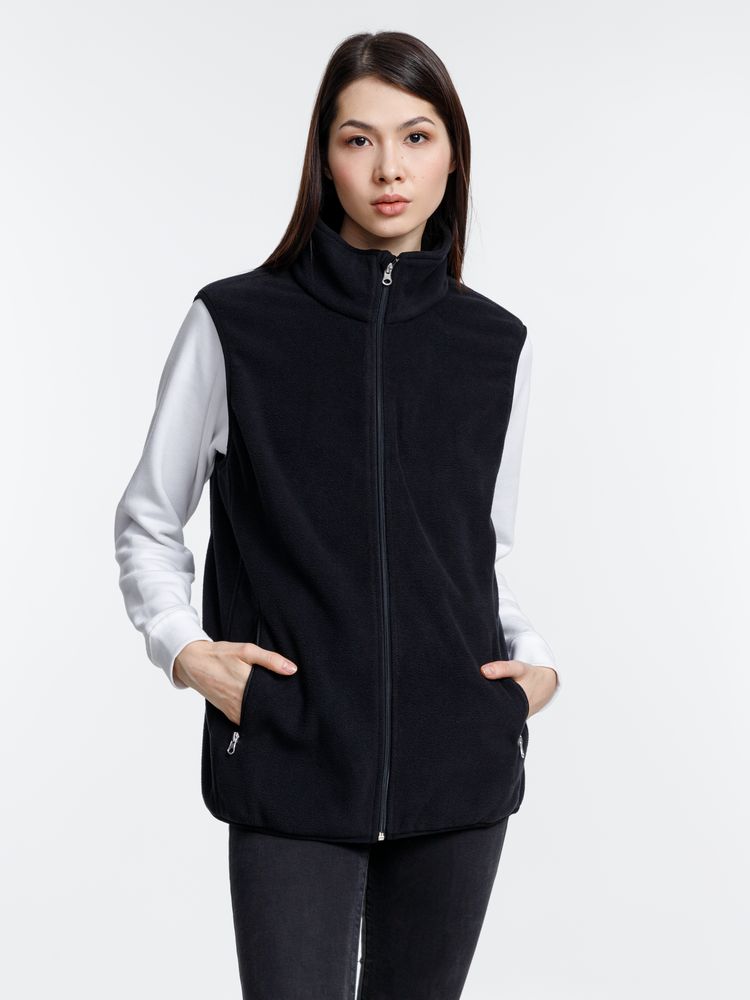 Жилет флисовый унисекс Nesse, черный-3