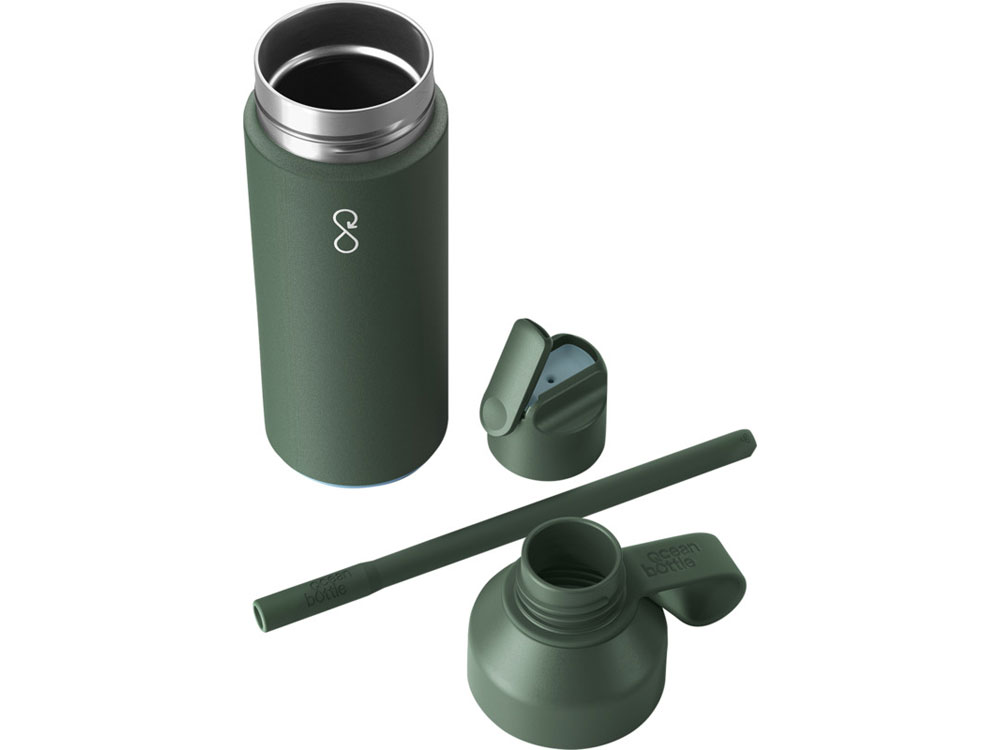 Бутылка-термос для воды Ocean Bottle GO объемом 500 мл - Зеленый лесной-2