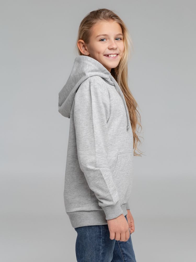 Толстовка с капюшоном детская Kirenga Kids, серый меланж-7