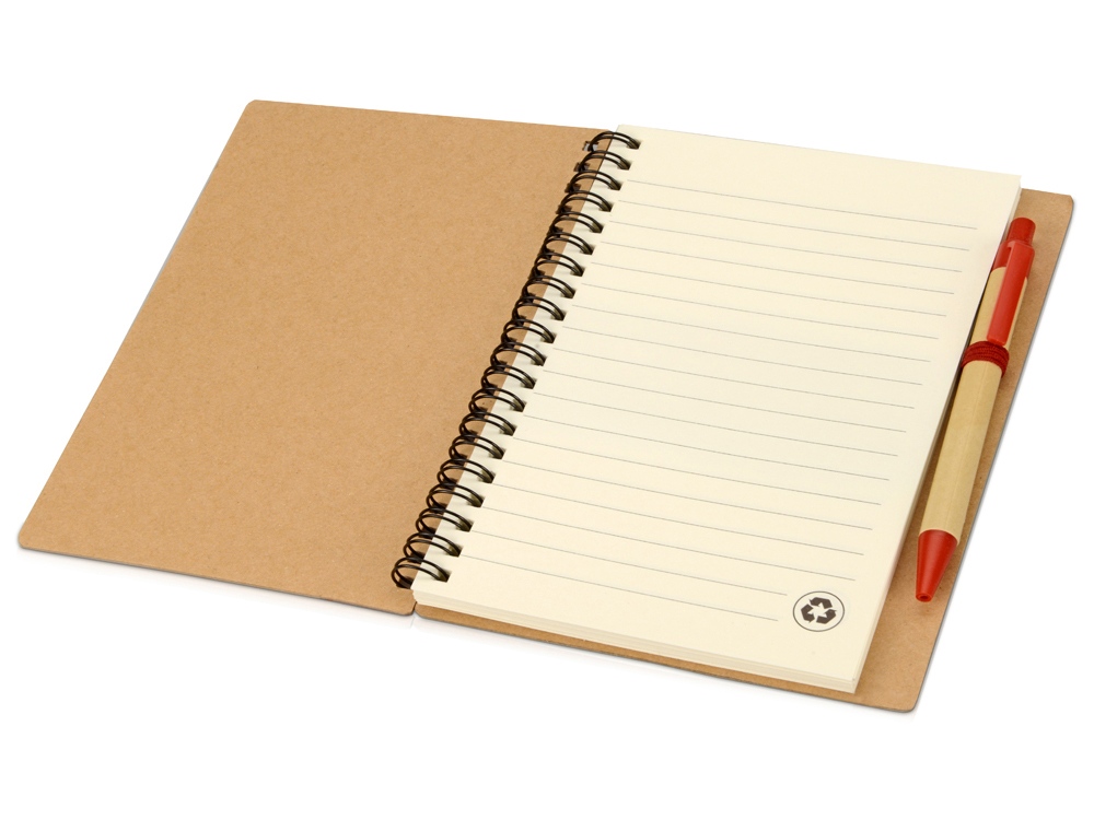 Блокнот Helly с ручкой, красный-1