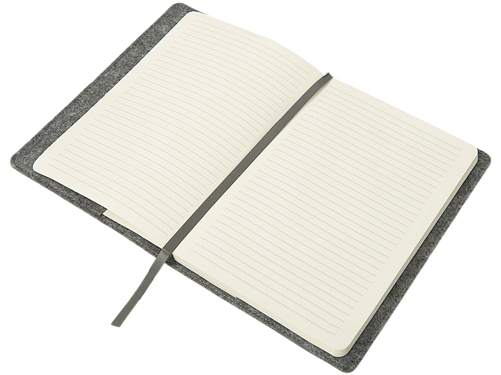 Двустороннее портфолио из рпет-фетра и искусственной кожи Felt, серый-8