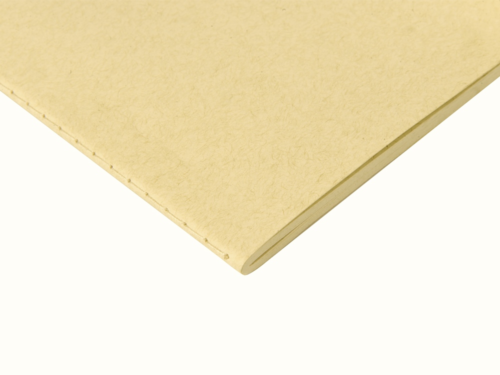 Блокнот А5 Marsilea из переработанного бамбука, 40 листов, гибкая обложка, натуральный-3