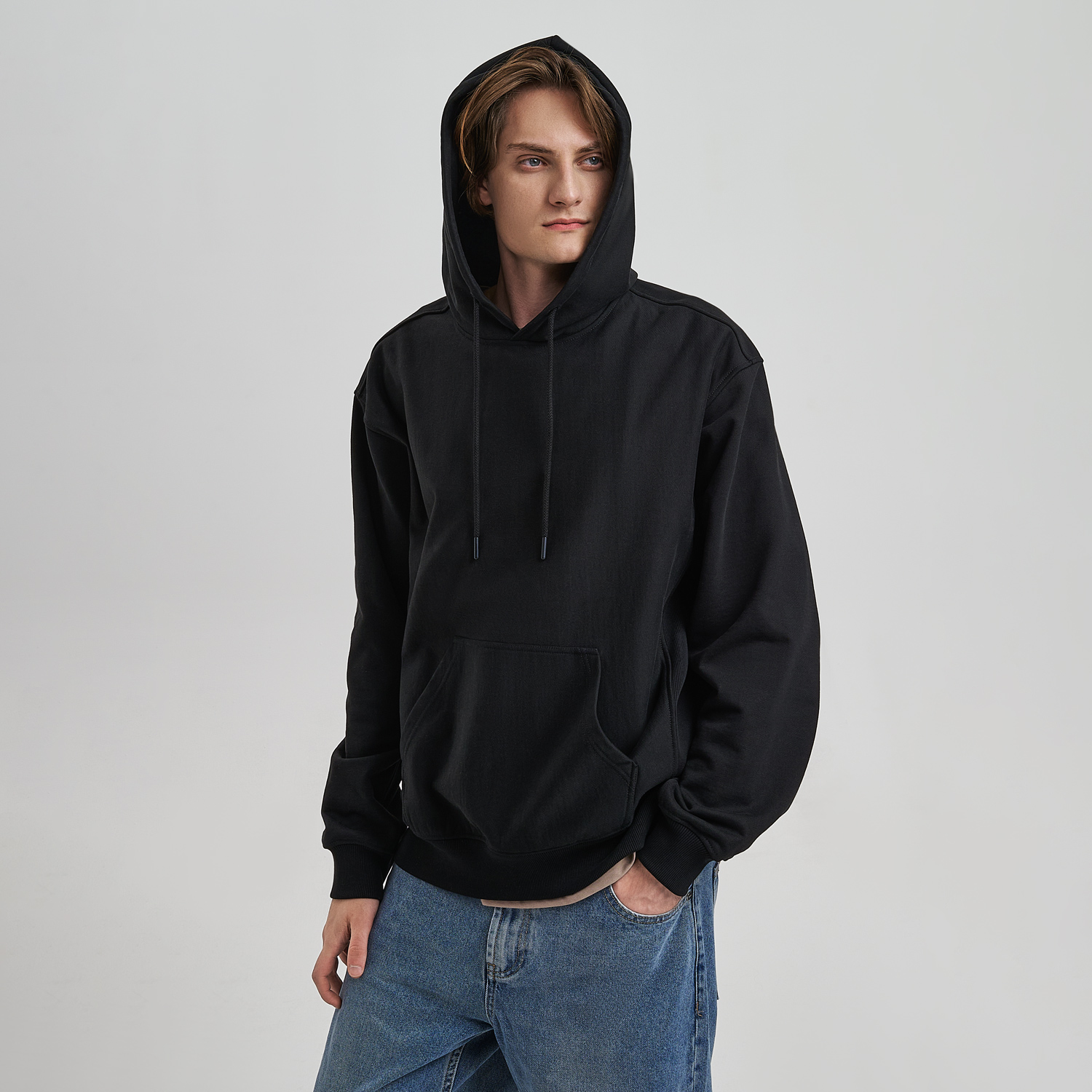 Худи релакс унисекс Адвенче (Adventure), черный-0