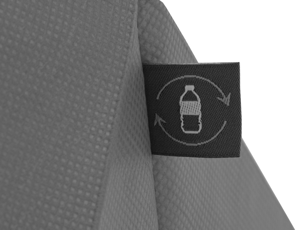 Сумка Reviver с донной складкой из нетканого переработанного материала RPET, серый-2