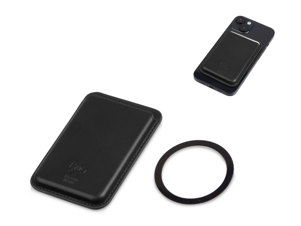 Магнитный картхолдер Cairo, черный-0