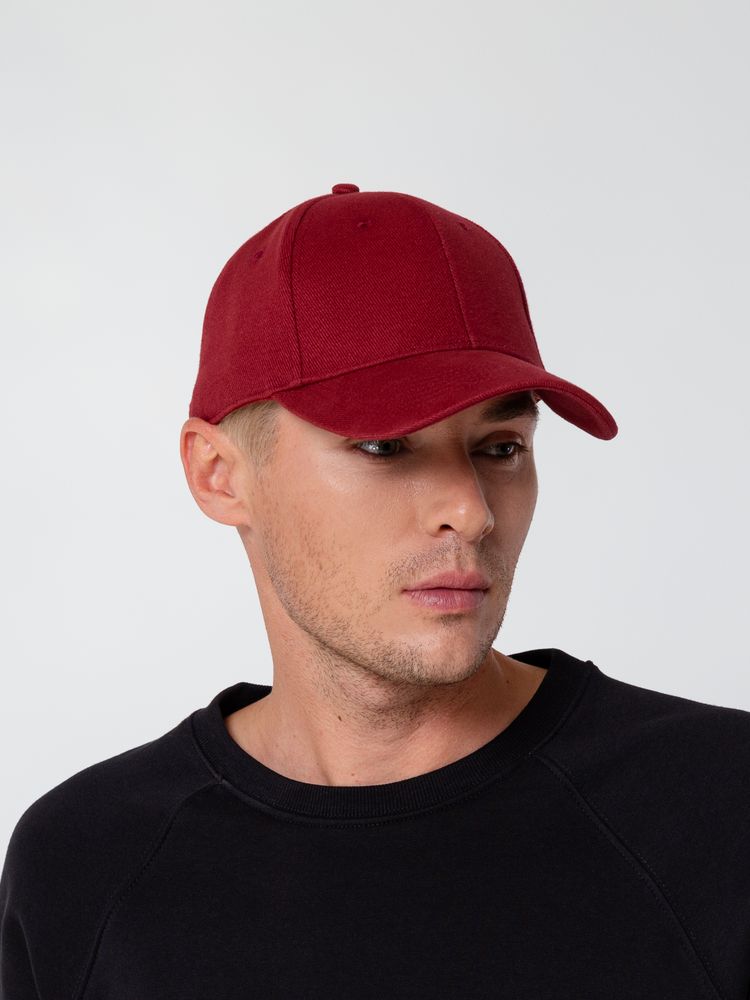 Бейсболка Hillside, бордовая-2