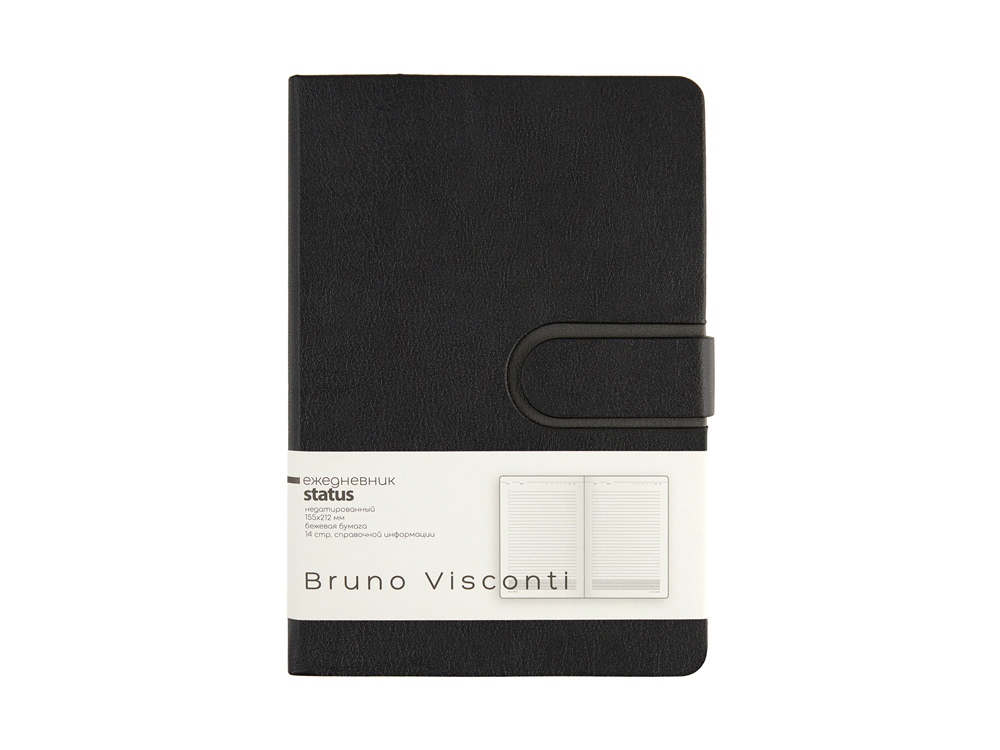 Ежедневник недатированный А5 Status, черный-1