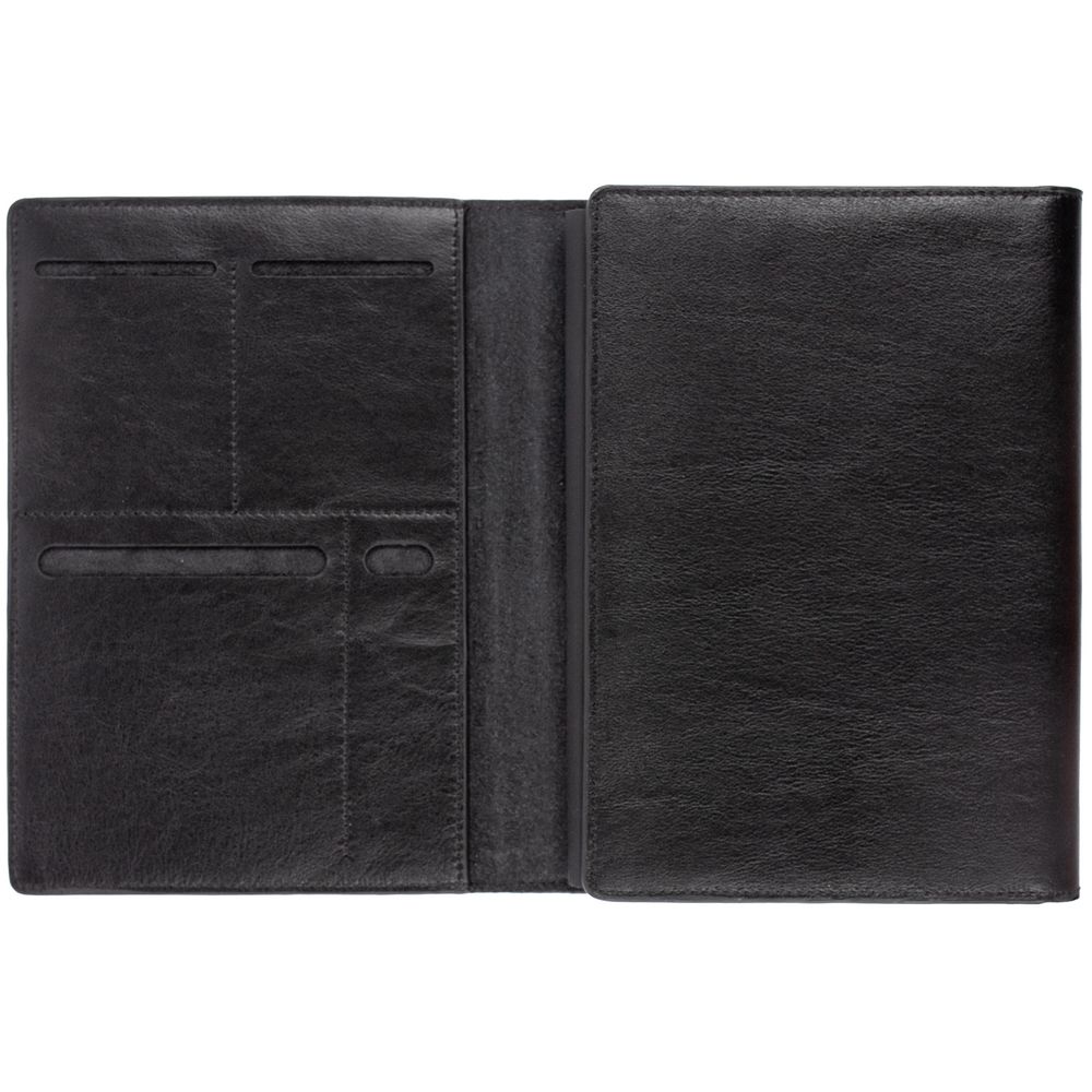 Ежедневник-портфолио Napoli, недатированный, черный-2