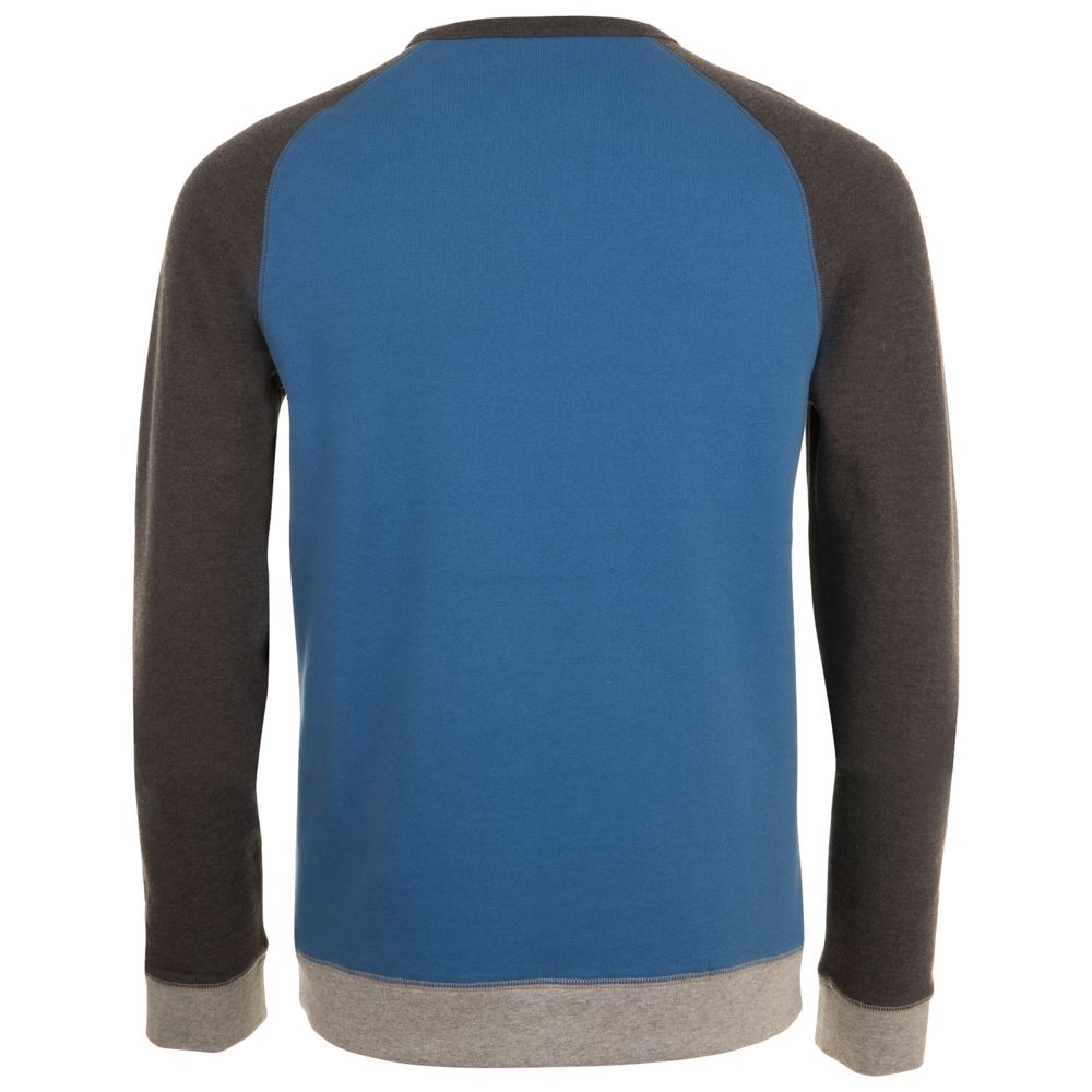 Толстовка унисекс Sandro, синяя с черным меланжем-2