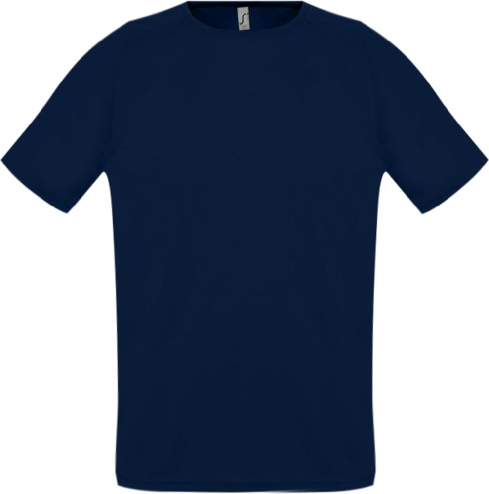 Футболка унисекс Sporty 140, темно-синяя-0