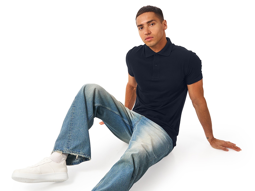 Рубашка поло First 2.0 мужская, темно-синий-1