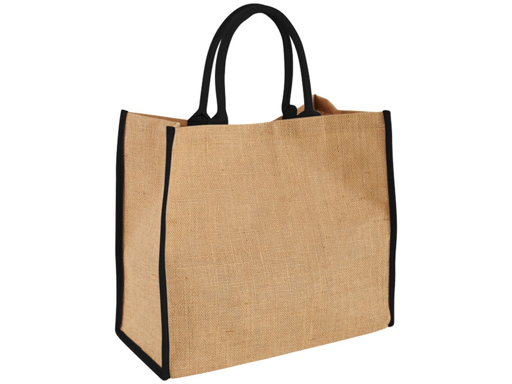 Сумка для покупок, натуральный/черный-0