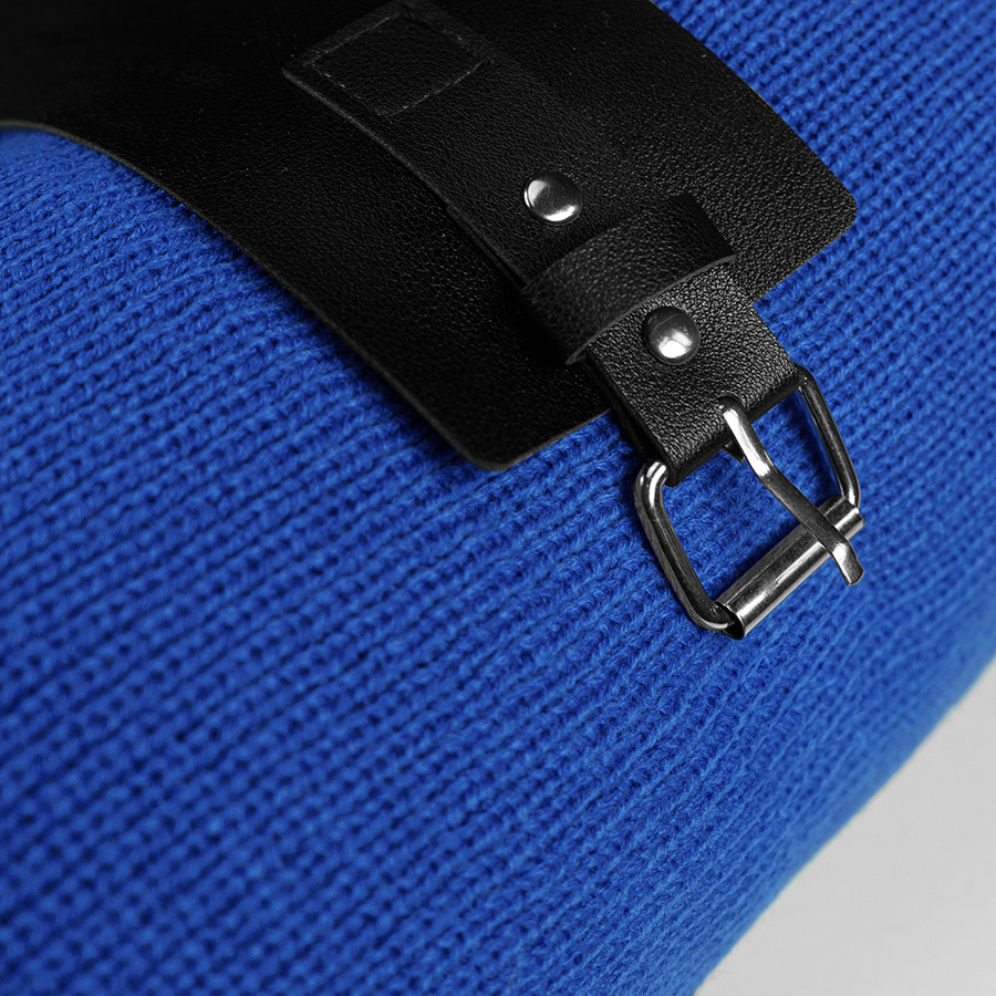 Плед  "Belt"; синий; 130 х 180 см; 100% акрил, с поясом, синий-3