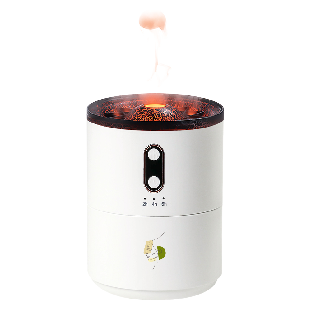 Светодиодный USB увлажнитель Volcano, Белый-1