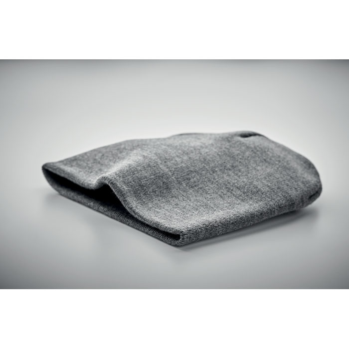 Шапочка из полиэстера, черно-белый-2