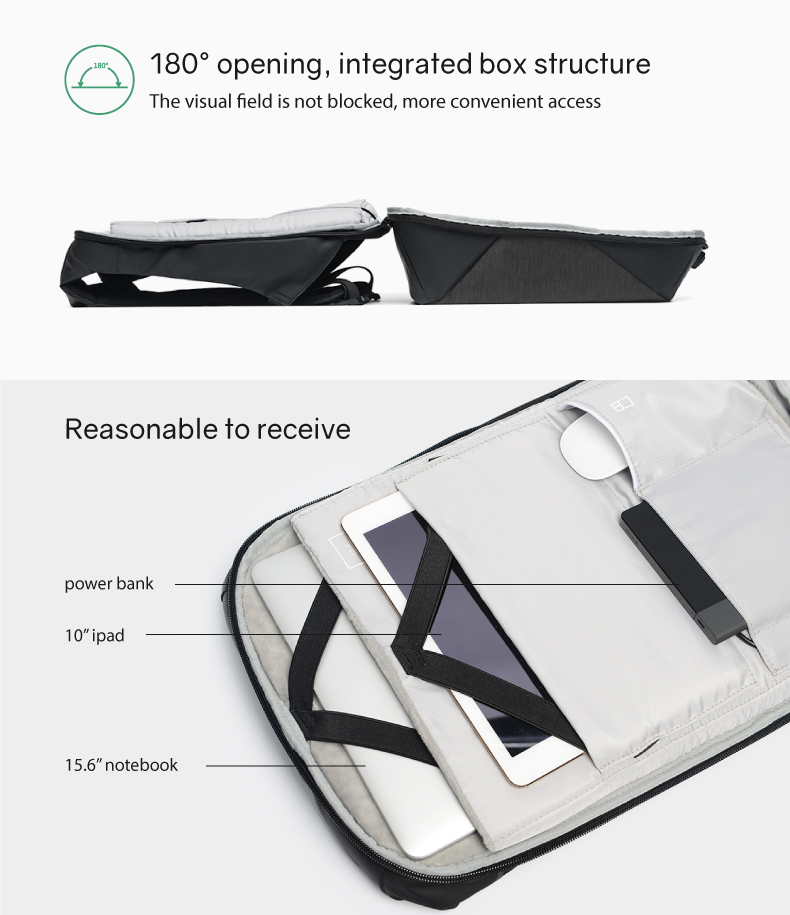 Рюкзак ClickPack 46х34х16 см, черный-9