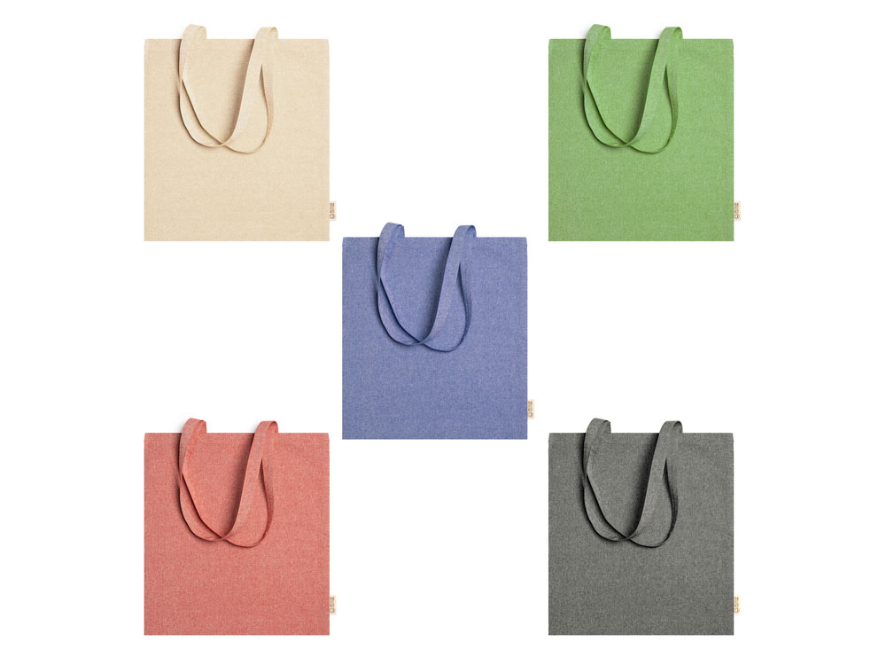 Сумка RIVOLI из 100% переработанного хлопка, королевский синий-1