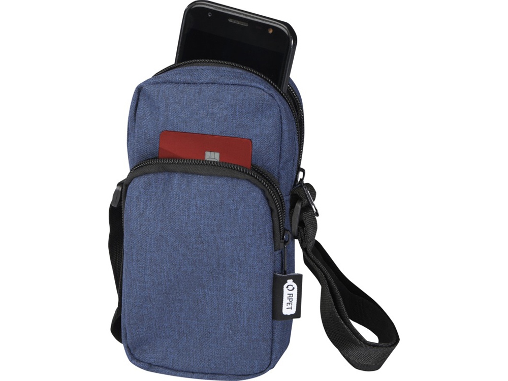 Сумка для телефона Ross из переработанного материала, синий navy-3